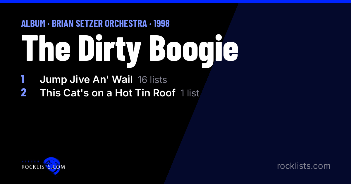 The Dirty Boogie (1998) by Brian Setzer Orchestra | RockLists