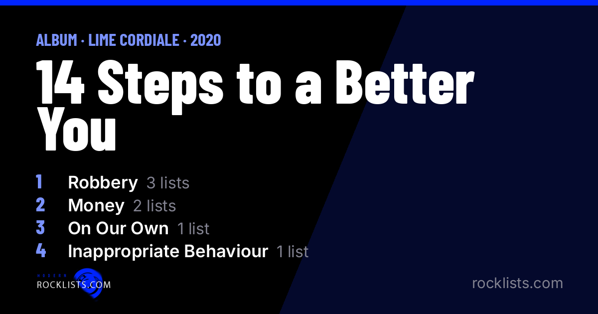 14 Steps to a Better You (2020) by Lime Cordiale | RockLists